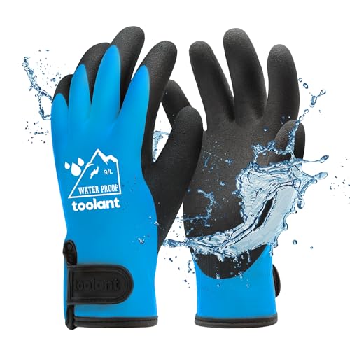 Toolant 100% Wasserdichte Arbeitshandschuhe Touchscreen für Herren und Damen, Winterhandschuhe für kaltes Wetter, Thermo